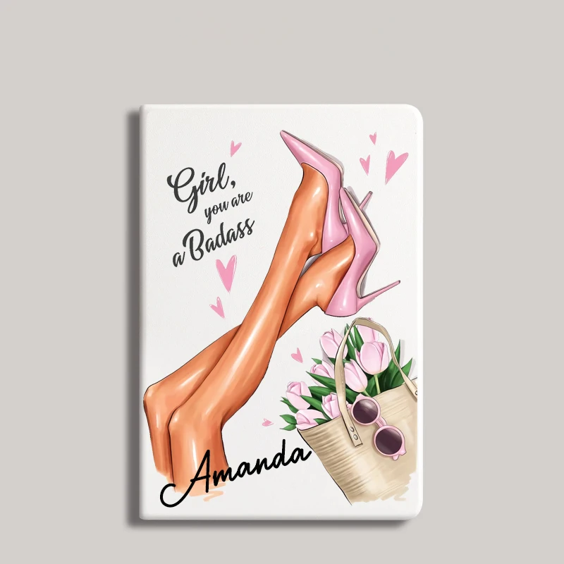 Name DIY ipad case For Air 4 iPad Pro 10.5 With Pencil Holder 10.2 8 7th 12.9 Pro Mini 4 5 6 Case Fashion Girl ipad case tablet case ipad keyboard case ipad holder screen protector case