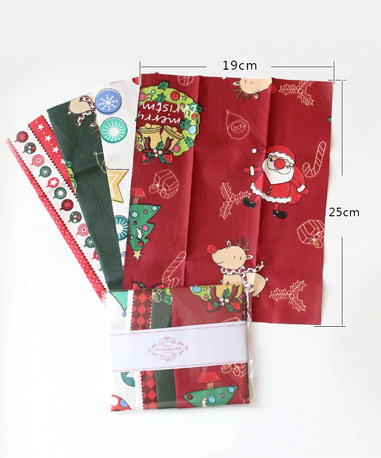 

4PCS 19x25cm Cotton Fabric Printed Cloth Sewing Quilting Fabrics for Patchwork Needlework DIY Handmade Accessories Jewelry