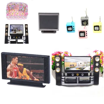 

Living Room Furniture Wide Screen TV Resin TV Model TV Home Theater Screen Television For Doll