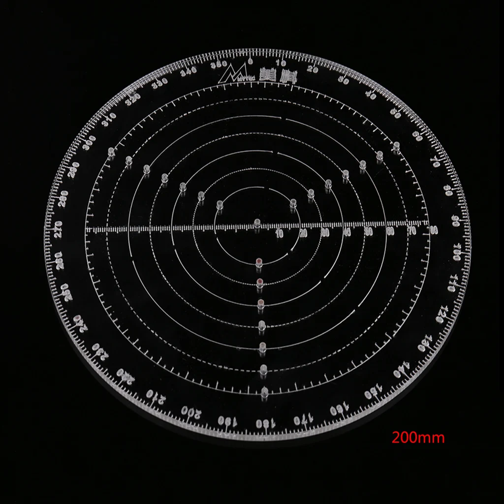 200mm Центр Finder компас инструмент Деревообработка для чаши работы чертеж круги диаметр 95AA - Цвет: 200mm