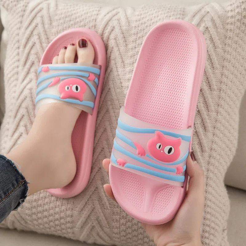 

Slippery woman summer lovely home soft bottom anti slip indoor foam EVA bathroom cooling slippers wear-resistant and non-slip