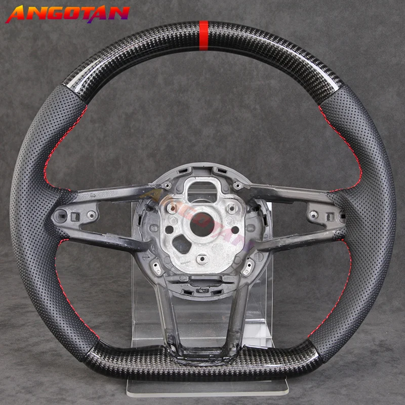 

Carbon Fiber Leather Steering Wheel Sport For Audi R8 TT A3 A4 A5 A6 A7 S3 S4 S5 S6 S7 2006-2021 Models