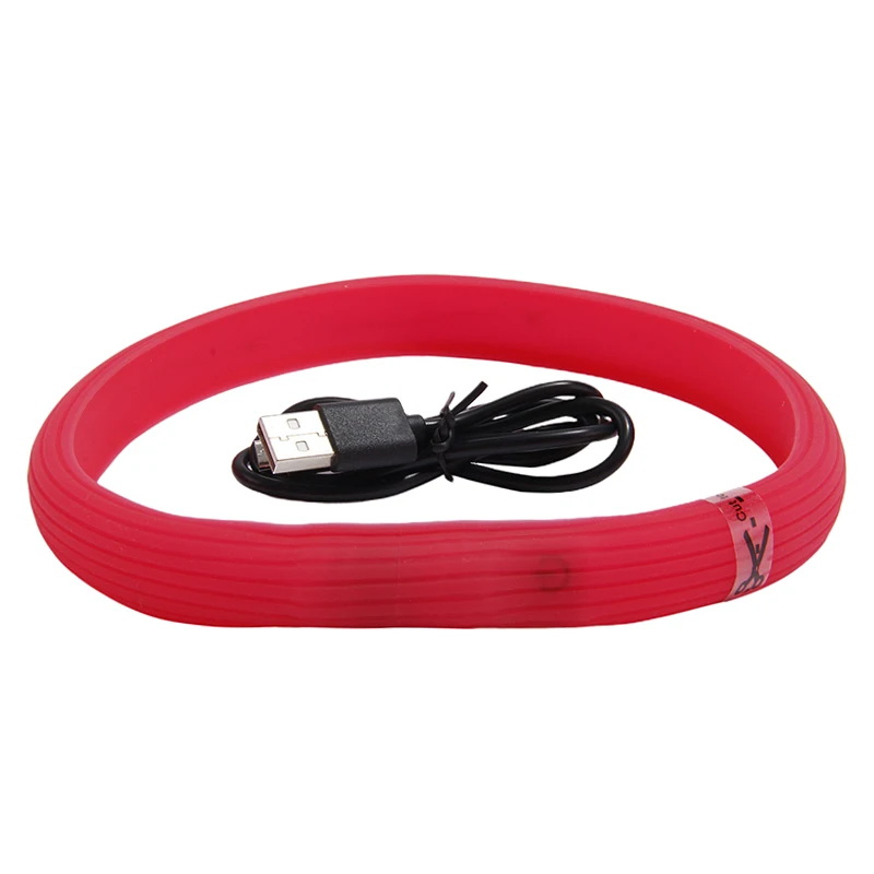 usb зарядный ошейник для собак перезаряжаемый светодиодный светящийся ночной ошейник для собак светящийся безопасный ошейник для щенков и кошек с батареей