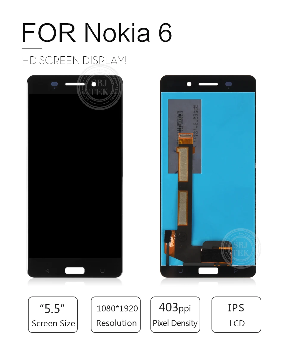 1920x1080 5," Дисплей для nokia 6 ЖК сенсорный экран дигитайзер nokia-6-дисплей Замена для nokia 6 ЖК-дисплей