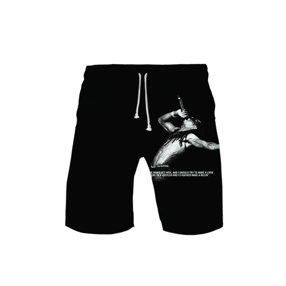 Хип-хоп популярные мужские летние модные трендовые шорты с 3D принтом для мальчиков, Lil Wayne Dwayne, Майкл Картер, популярные повседневные летние шорты