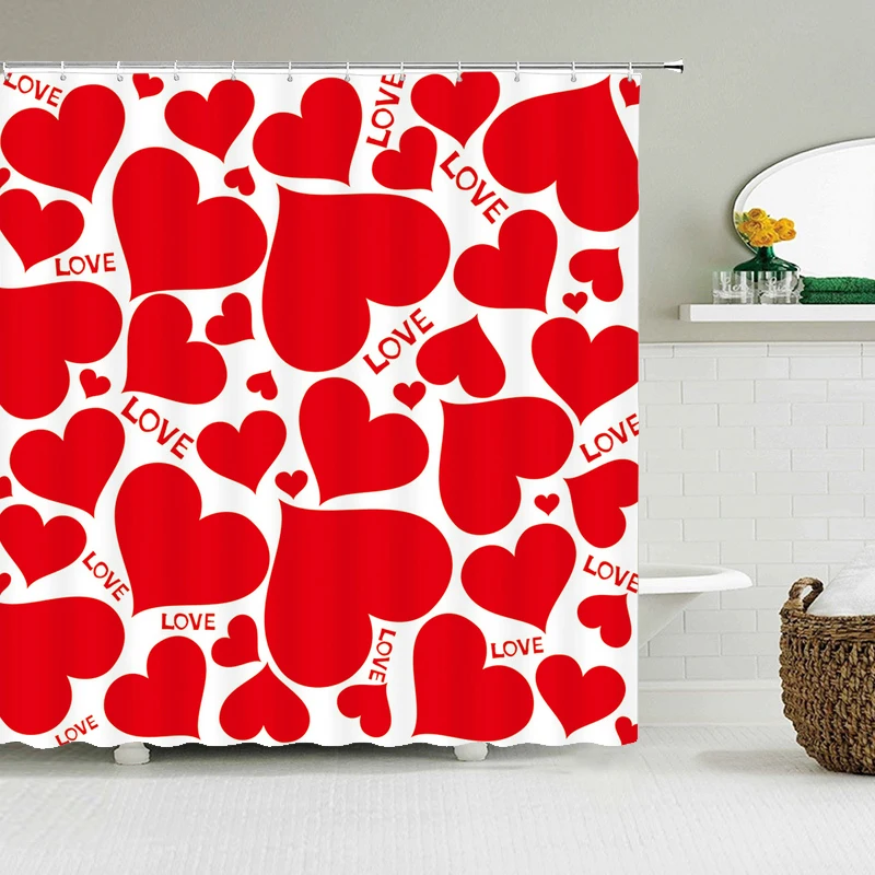 

3d printing Flowers Shower Curtain Bathroom Curtains Modern Bath Waterproof Polyester Cloth With Hooks Home Decor Bath Curtain