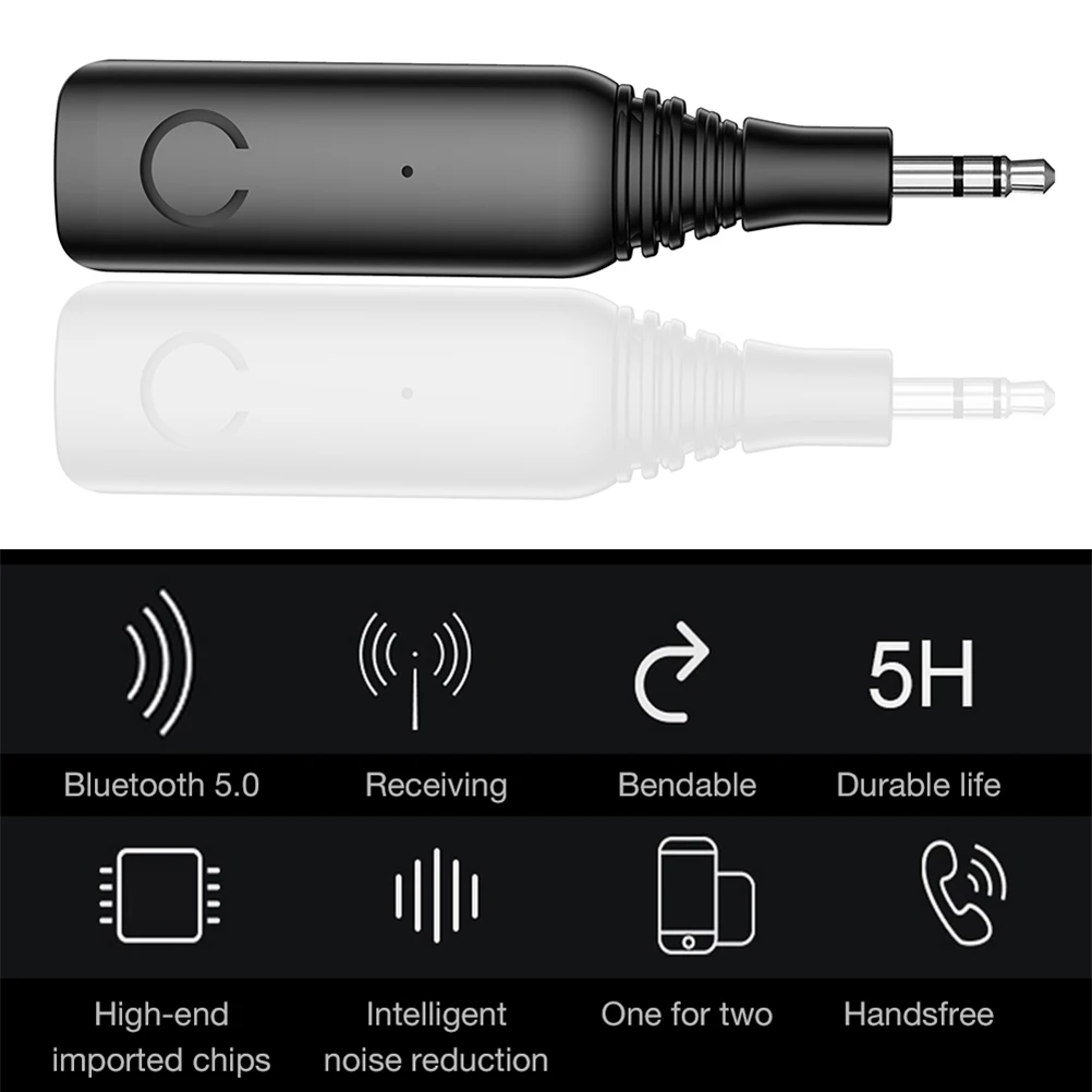 Bluetooth 5 0 Receiver Wireless Stereo Music Audio Receiver 3 5mm Jack Aux Receiver Adapter Stereo HIFI For Headphone MP3 Music