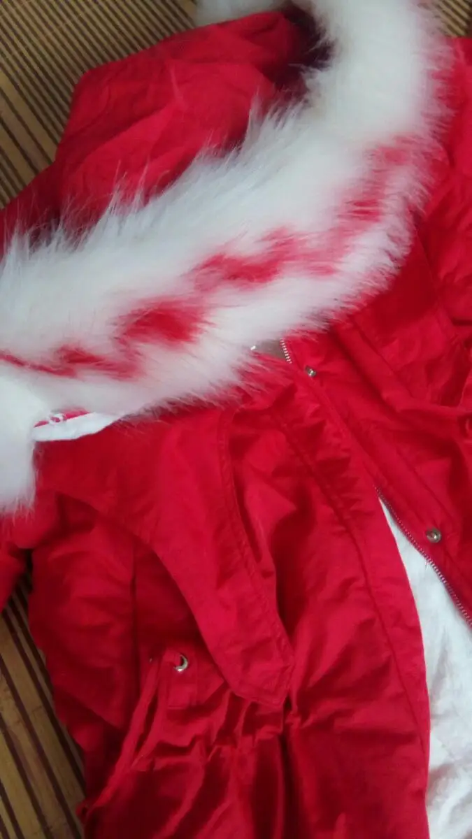 Vangull Women Winter Coat Big Fur collar Hooded Velvet Jacket Parka Loose Long Sleeve Thick Outerwear Adjustable belt Long Coat