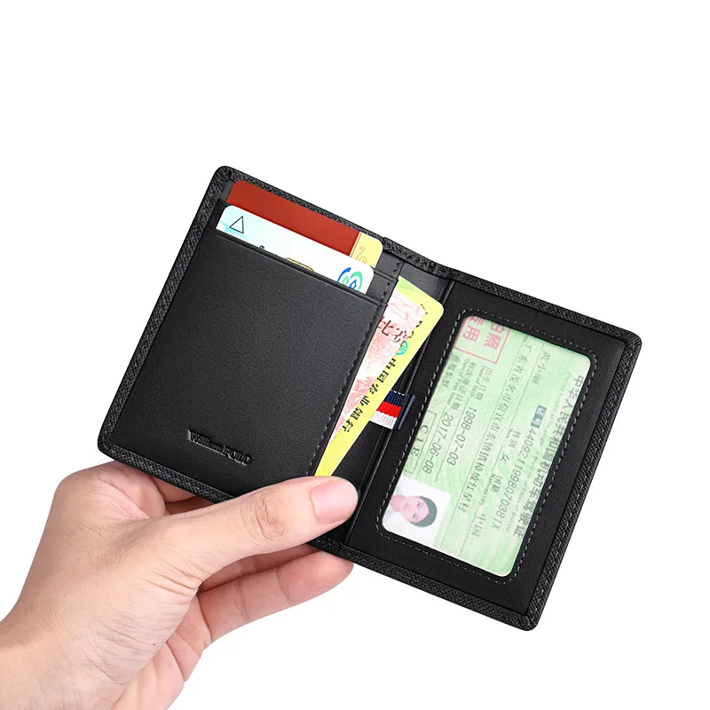 Men's Mini Wallet Card Holder ultra thin leather short Wallet