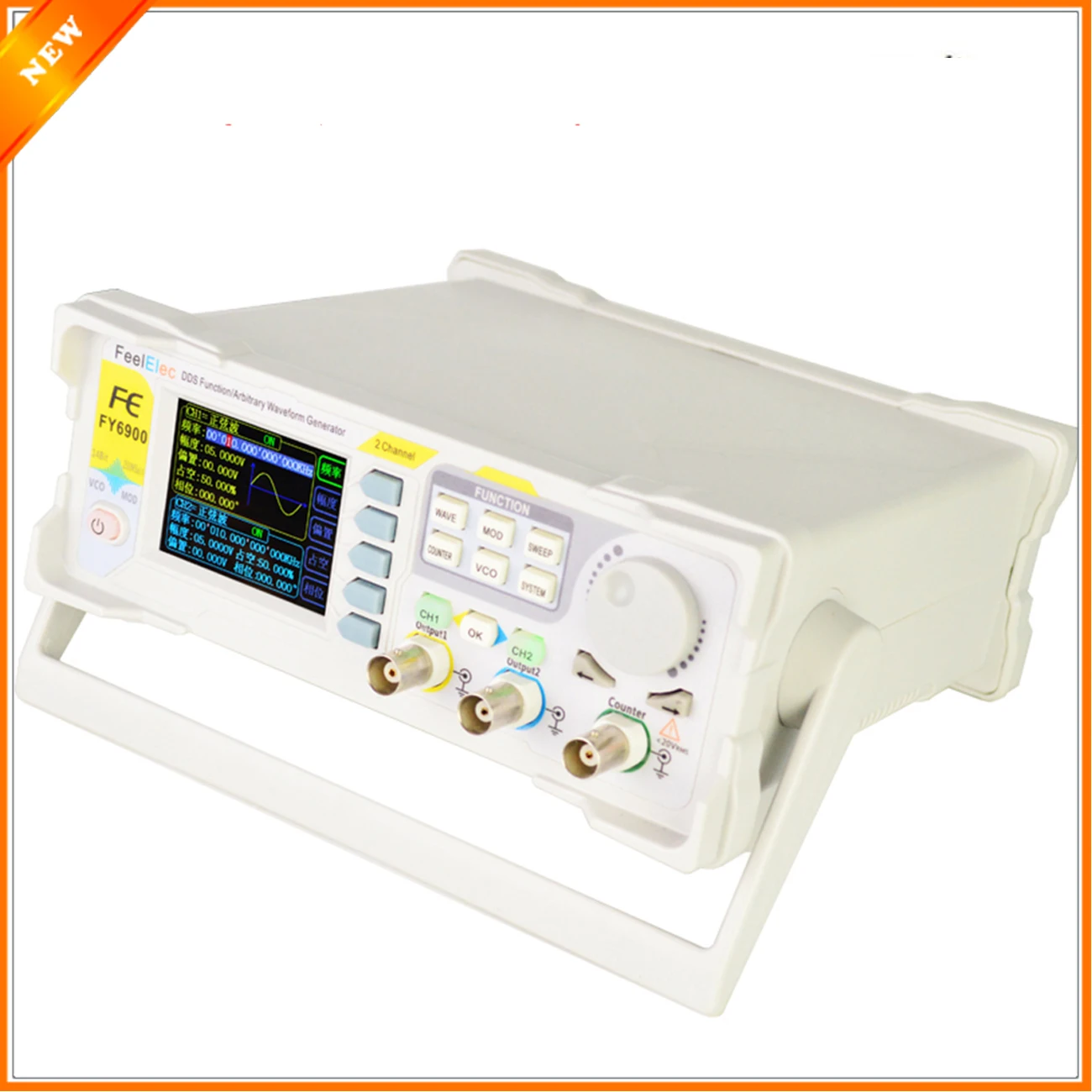 

2 Channel DDS Arbitrary Waveform Pulse Signal Generator Frequency Counter Direct Digital Synthesizer MF999