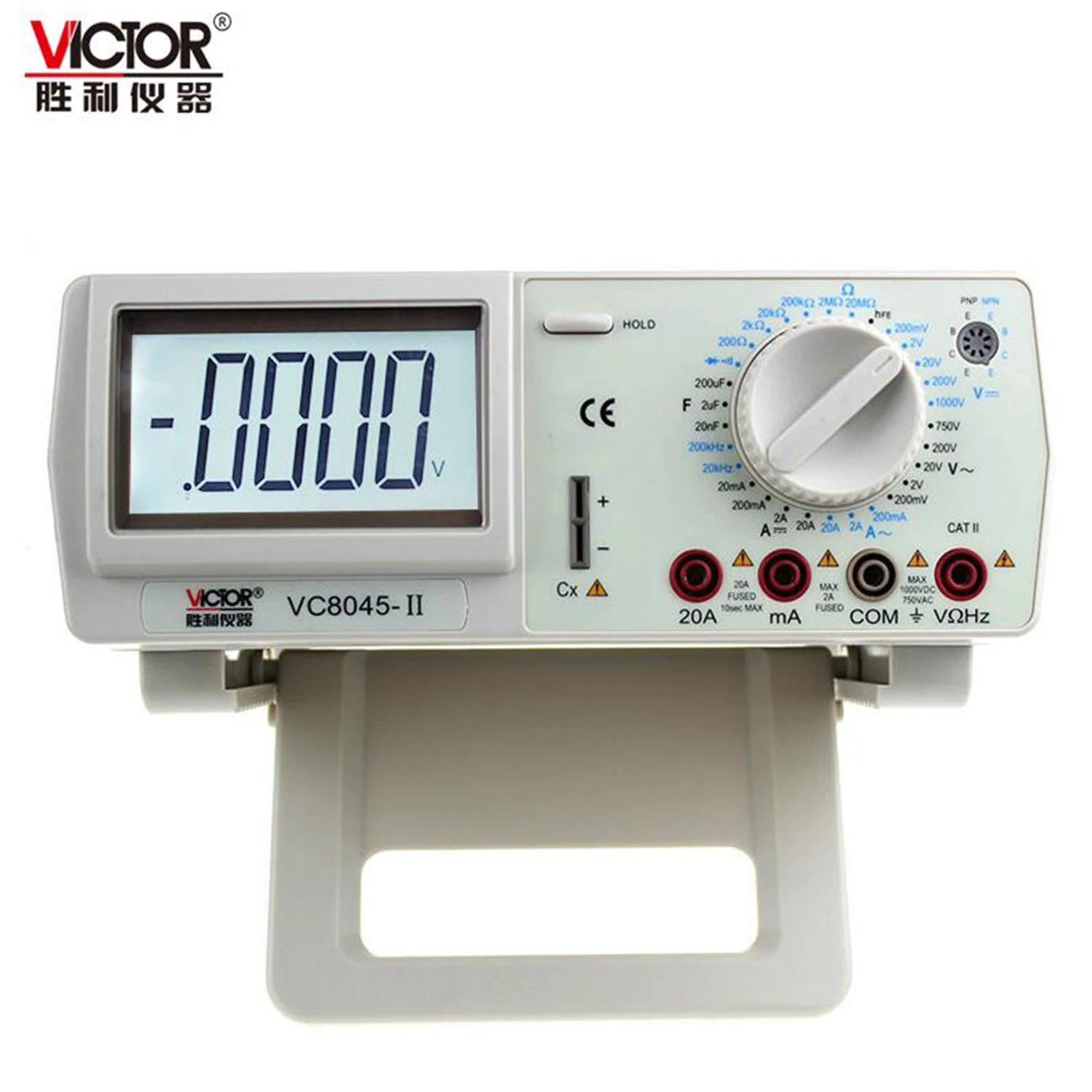 

VICTOR VC8045-II New DMM Bench Top backlight Multimeter Meter 4 1/2 True RMS MULTIMETER DCV/ACV/DCA/ACA.