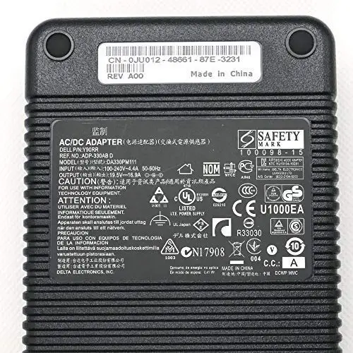 Huiyuan подходит для 330W 19,5 V 16.9A DA330PM111 Мощность адаптер для ноутбука Dell Alienware M18X R1 R2 M11X M17 M18 M17X XM3C3 AC Зарядное устройство