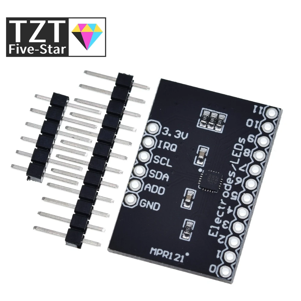 Коммутационная плата TZT MPR121 V12 для Arduino емкостный сенсорный модуль контроллера