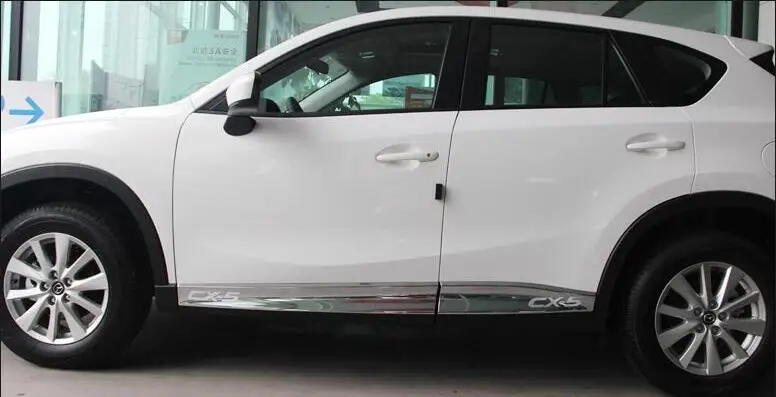 ABS Хром Боковая дверь тела протектор молдинг крышка Накладка для MAZDA CX-5 CX5 2012 2013 год