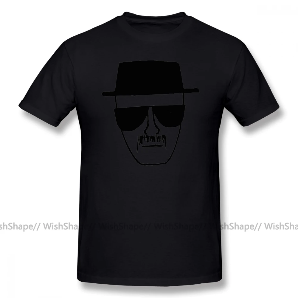 Heisenberg футболка размера плюс мужская футболка с мультяшным принтом летняя футболка больше размера d футболка уличная одежда футболки с коротким рукавом Базовая футболка