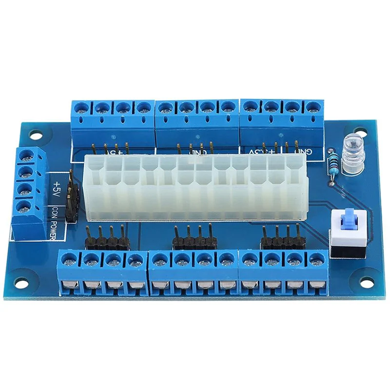 24/20 Pin Atx блок питания Bench Top Breakout Board модуль адаптер для компьютера Pc