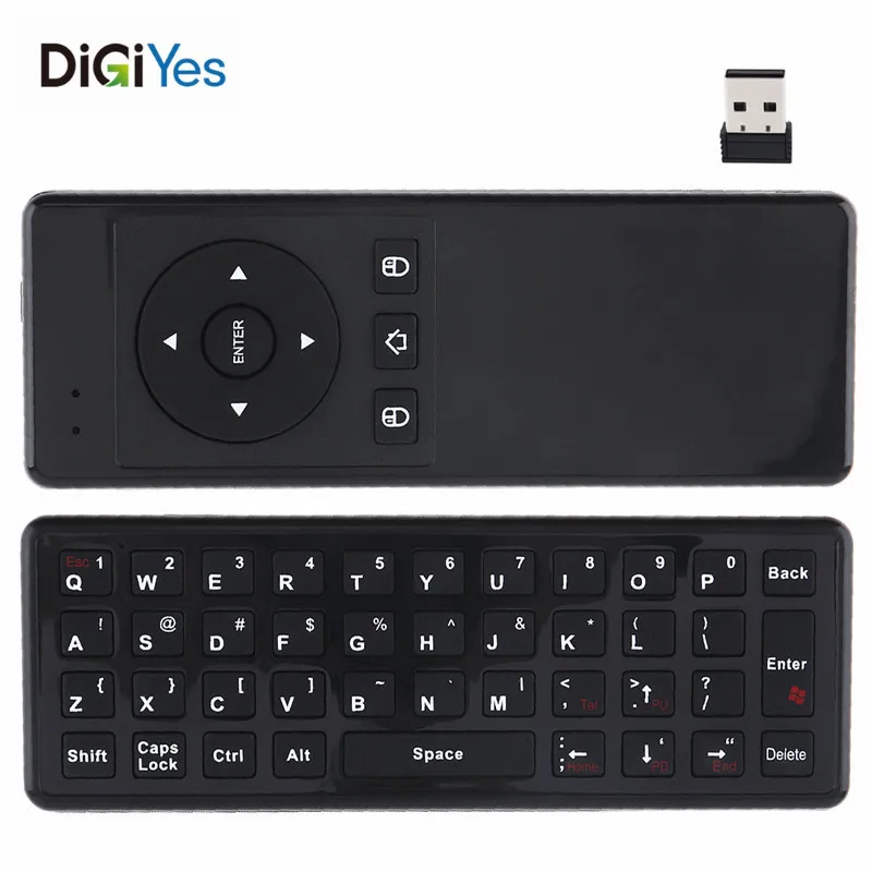 Водонепроницаемая T10 Mini USB 2,4 ГГц Беспроводная воздушная мышь с гироскопом и клавиатурой для ТВ-бокса Новинка