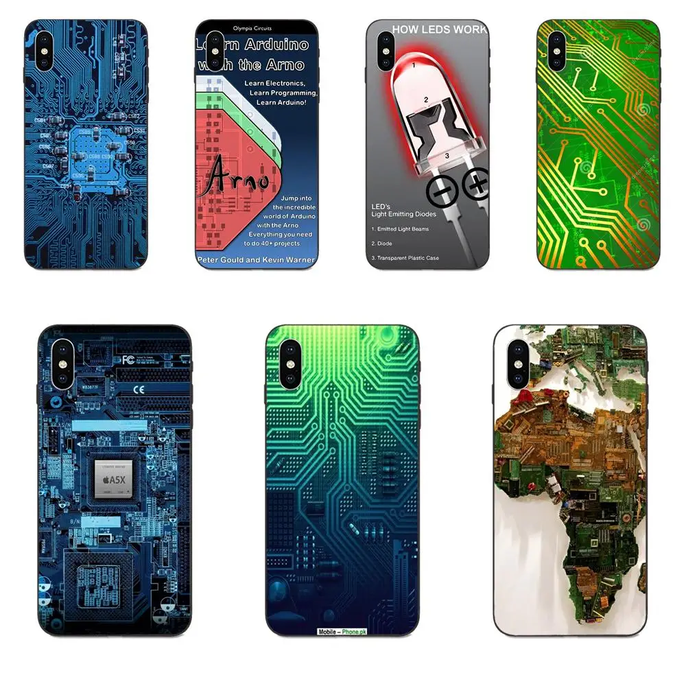 TPU чехол для телефона Apple iPhone X XS Max XR 4 4S 5 5S SE 6 6S 7 8 Plus компьютерная батарея|Бамперы| |