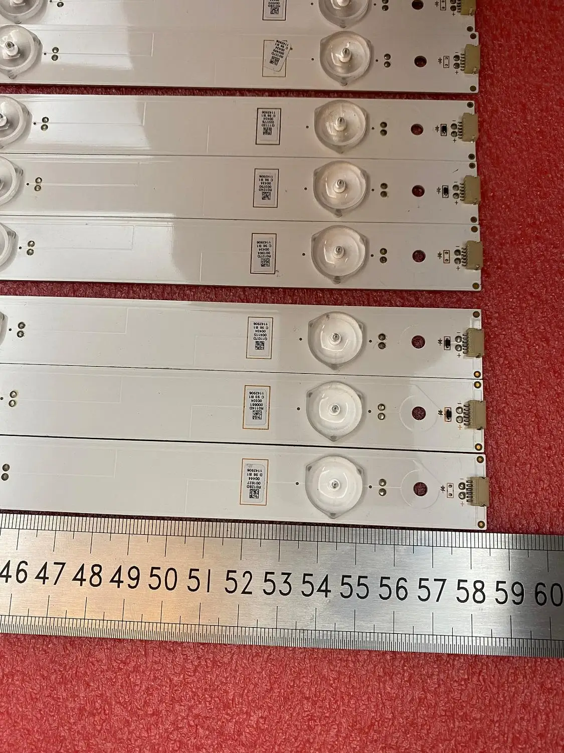 nova 10 pcs lote 6led tira retroiluminacao 04