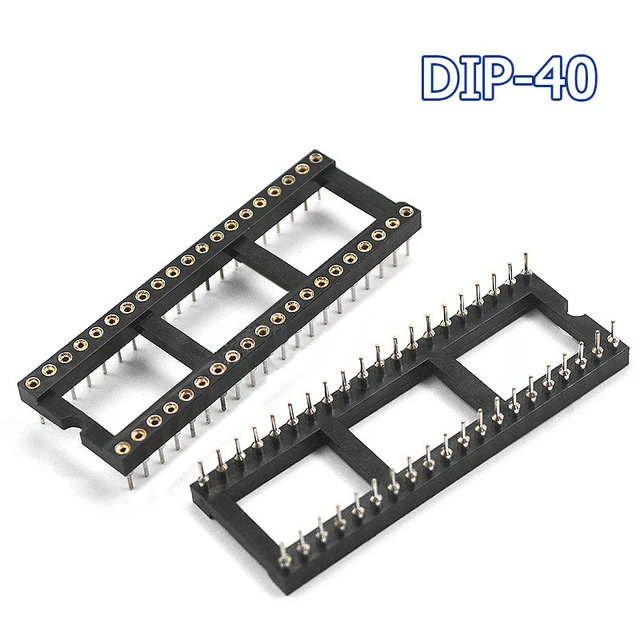 Bulk Pack of IC Sockets - Assorted DIP Pin Connectors (10 Pieces)