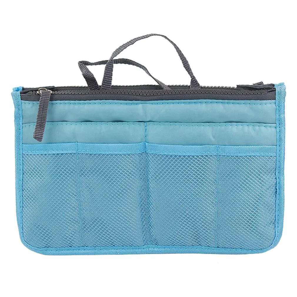 Korean Simple Portable Double Zipper Cosmetic Bag Multi-Function Toiletries Storage Bag Finishing Storage Bag