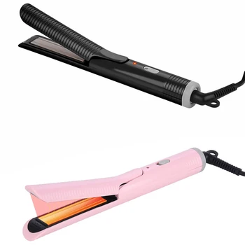 

EU Plug 2 in 1 Mini Hair Straightener Curler 3D Floating Curling Iron Ceramic Constant Temperature Fast Heating Up Hair Styling