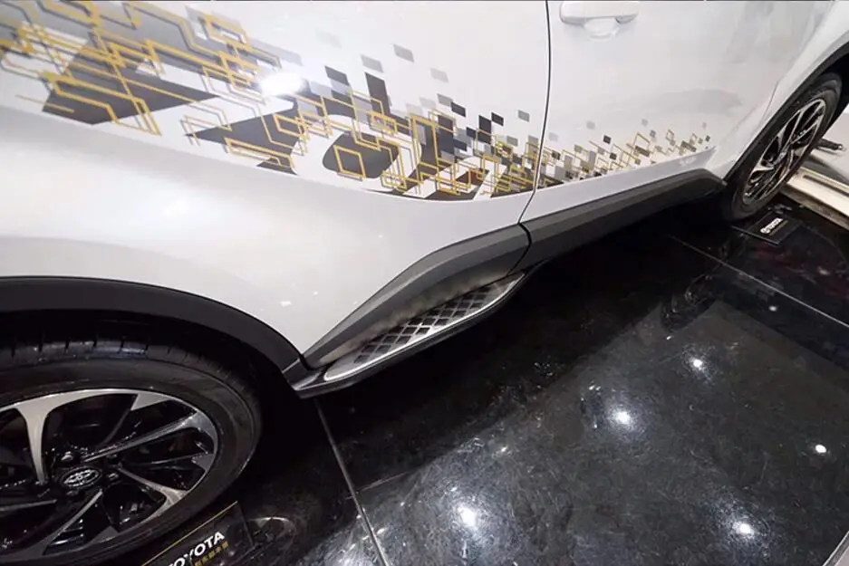 Автомобильные ходовые доски Авто боковой шаг бар педали бренд Nerf баров подходит для Toyota C-HR CHR