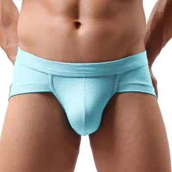 

MoneRffi Brand Underwear Mesh Qucik-Dry Sexy Men Modal Briefs Breathable Mens Cueca Male Low Waist Panties Underpants 14 Colors