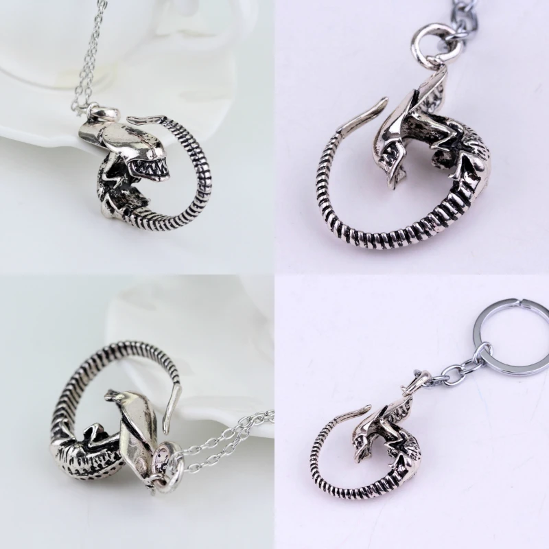 Винтажные Украшения брелки Alien Predator AVP классические аксессуары металлические