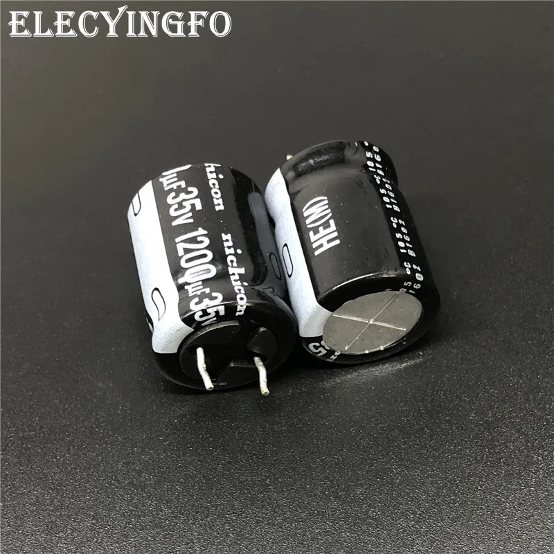 5 шт. 1200 мкФ 35В NICHICON он серии 16x20 мм очень низкое сопротивление 35V1200uF Алюминий