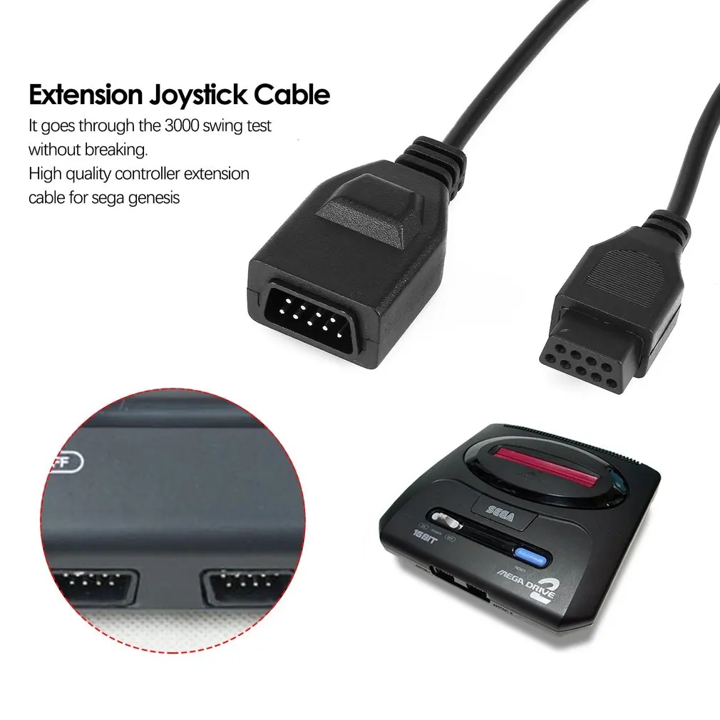 

5.9ft Extension Joystick Cable for Sega Genesis 2 MD2 Controller Handle Grip