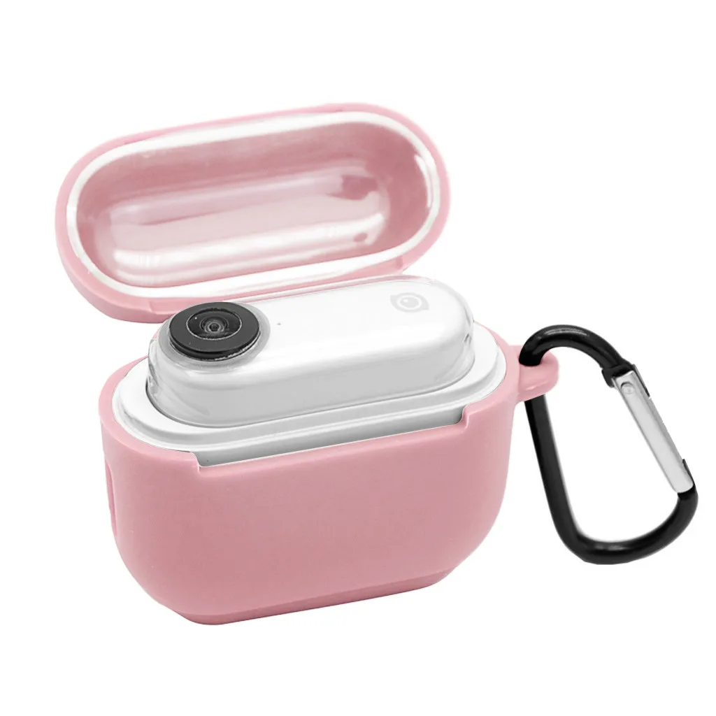 Pink Силиконовый защитный кожаный чехол для камеры Insta360go и зарядный чехол для экшн-видеокамеры s Аксессуары - Цвет: Pink