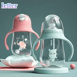 Biberons pour nouveau né sans BPA, gobelet large, à double usage, pour boire du lait, de l'eau, accessoires pour enfants 