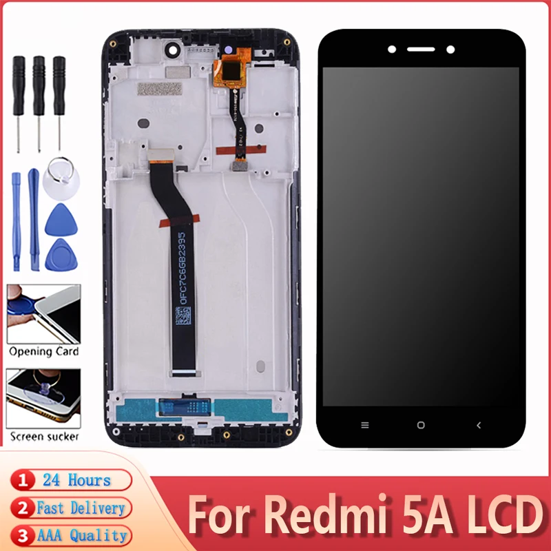 Оригинальный ЖК дисплей для Xiaomi Redmi 5A сенсорный экран с рамкой 5 0 дюйма дигитайзер