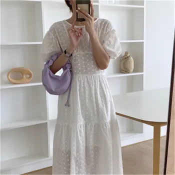 

Alien Kitty White Hook Flowers Backless Sweet Slim 2020 Chic Lady Hot High Waist Sexy Streetwear Summer Short Sleeves Dresses