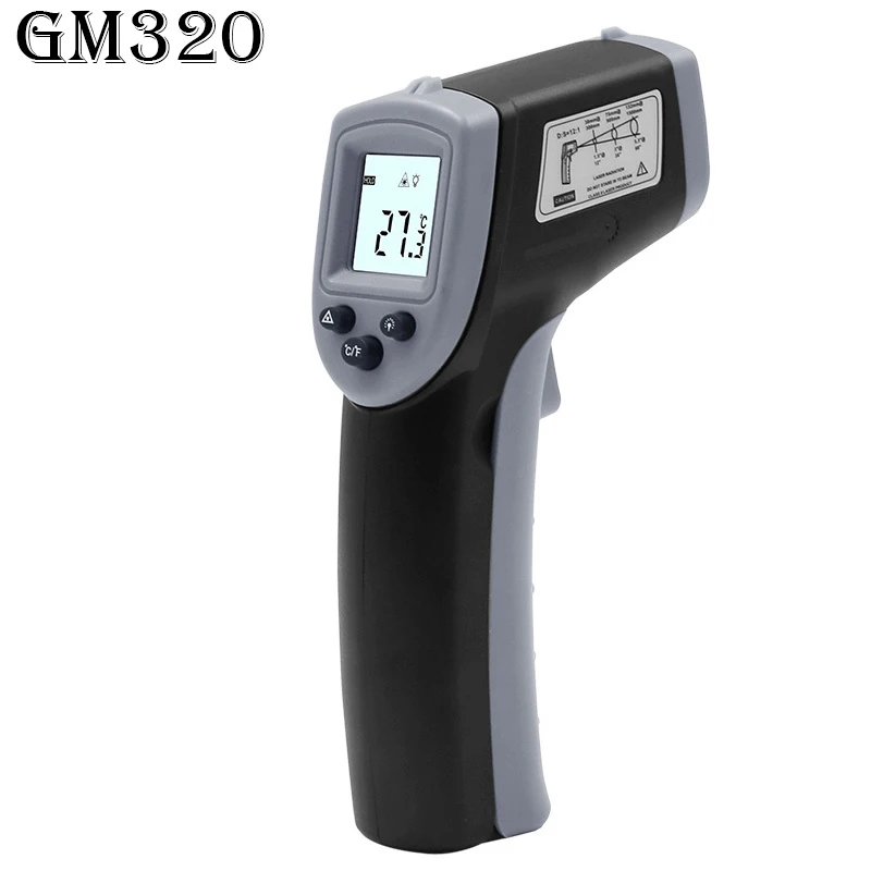 G258321A ЖК-Инфракрасный термометр BSIDE GM320 Бесконтактный цифровой пирометр измеритель температуры точка-50~ 380 градусов - Цвет: G258321A