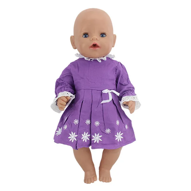 Модные Llovely платье одежда костюм подходит для 43 см ухода за ребенком мам Baby Doll 17