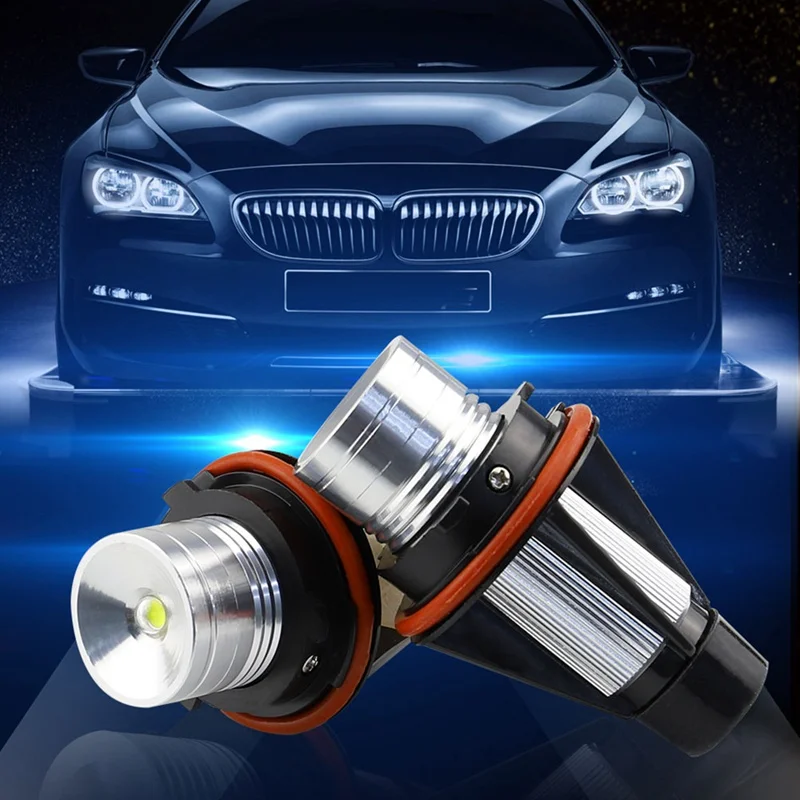 1 комплект светодиодный Ангельские глазки габаритные огни лампы для BMW E39 E53 E60 E61 E63