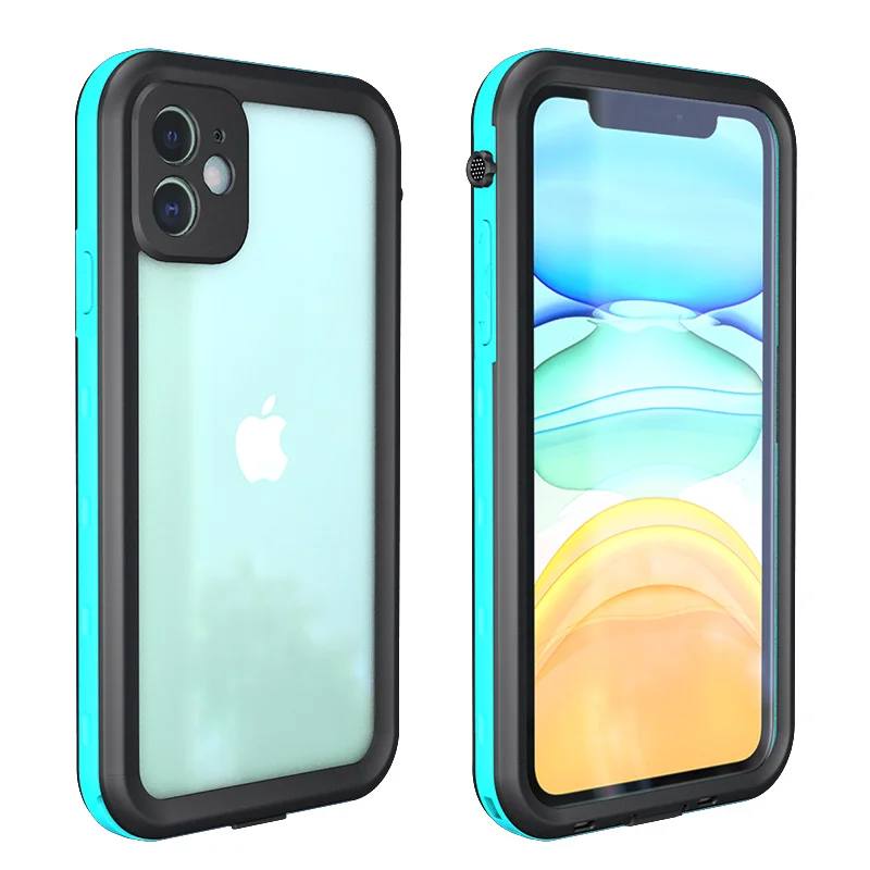 A Series Blue SHELLBOX водонепроницаемый чехол для iPhone 11 Pro MAX чехол для подводного плавания противоударный чехол для iPhone 7 8 Plus XR XS Max полный Чехол - Цвет: A Series Blue