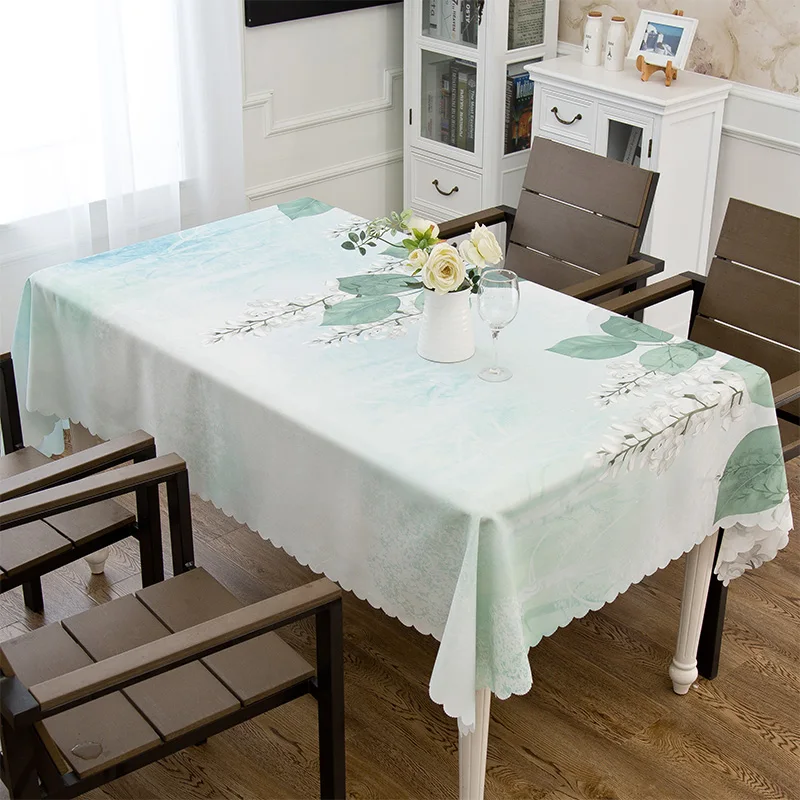 

Pastoral tablecloth cloth waterproof wash-free cotton linen wind tablecloth rectangular tea table table mat
