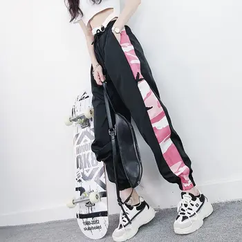 

Women's Sports Pants Spring New Harem Pants Harajuku Streetwear Nine Pants Korean Version The Loose Thin Section Casual Pants