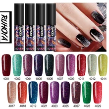 Ruhoya ネオンマニキュア Vernis 半永久ネイルアートマニキュア 5 ミリリットルプライマーアクリルゲルの爪ソークオフハイブリッドワニス(China)