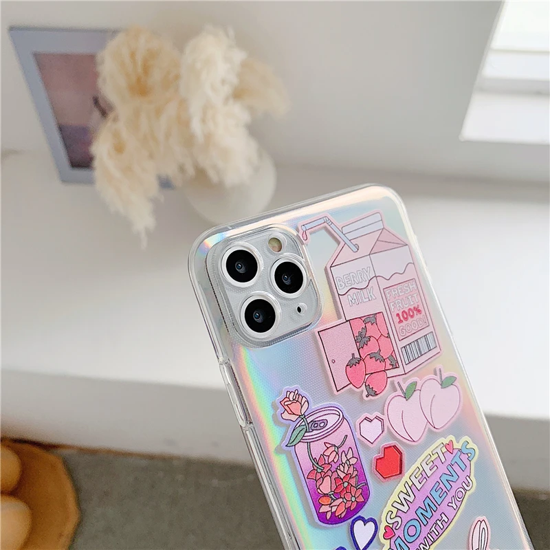 Cute Cartoon Laser Card Phone Case For iphone 11 Pro Max 7 8 plus SE 2 2020 X XR XS Max Back Cover Luxury Transparent Soft Cases Cute Cartoon Laser Card Phone Case For iphone 11 Pro Max 7 8 plus SE 2 2020 X XR XS Max Back Cover Luxury Transparent Soft Cases