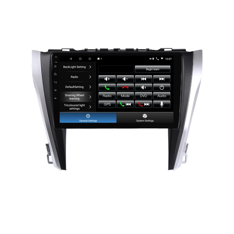 Автомобильный DVD плеер с GPS навигацией 10 1 дюйма 4 Гб ОЗУ 8 ядер Android для Toyota camry 2015 2016