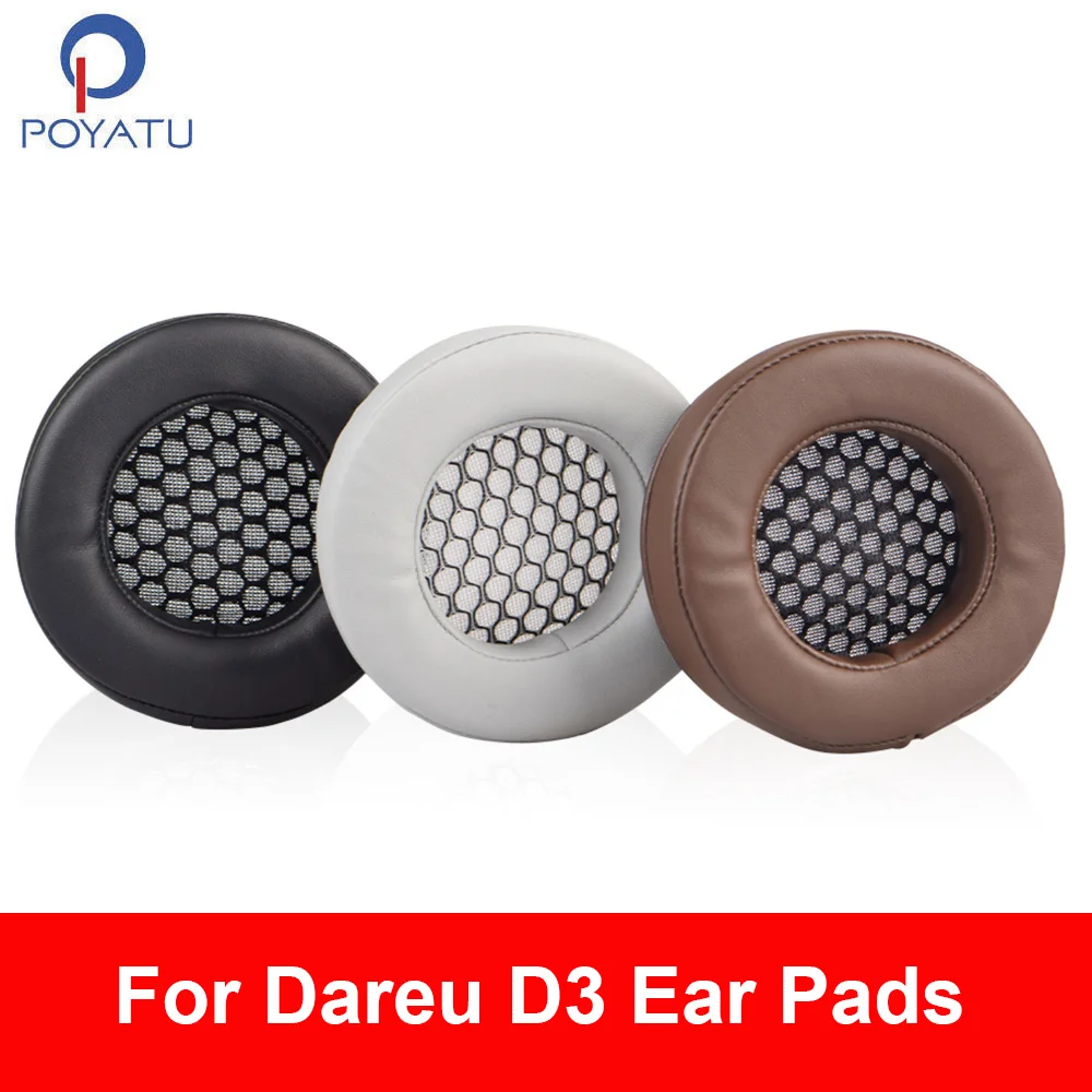 

POYATU Repair Parts Replacement Ear Pads For Dareu D3 Earpads Headphone Ear Pads Leather Earmuff Cushion Cover Accessories