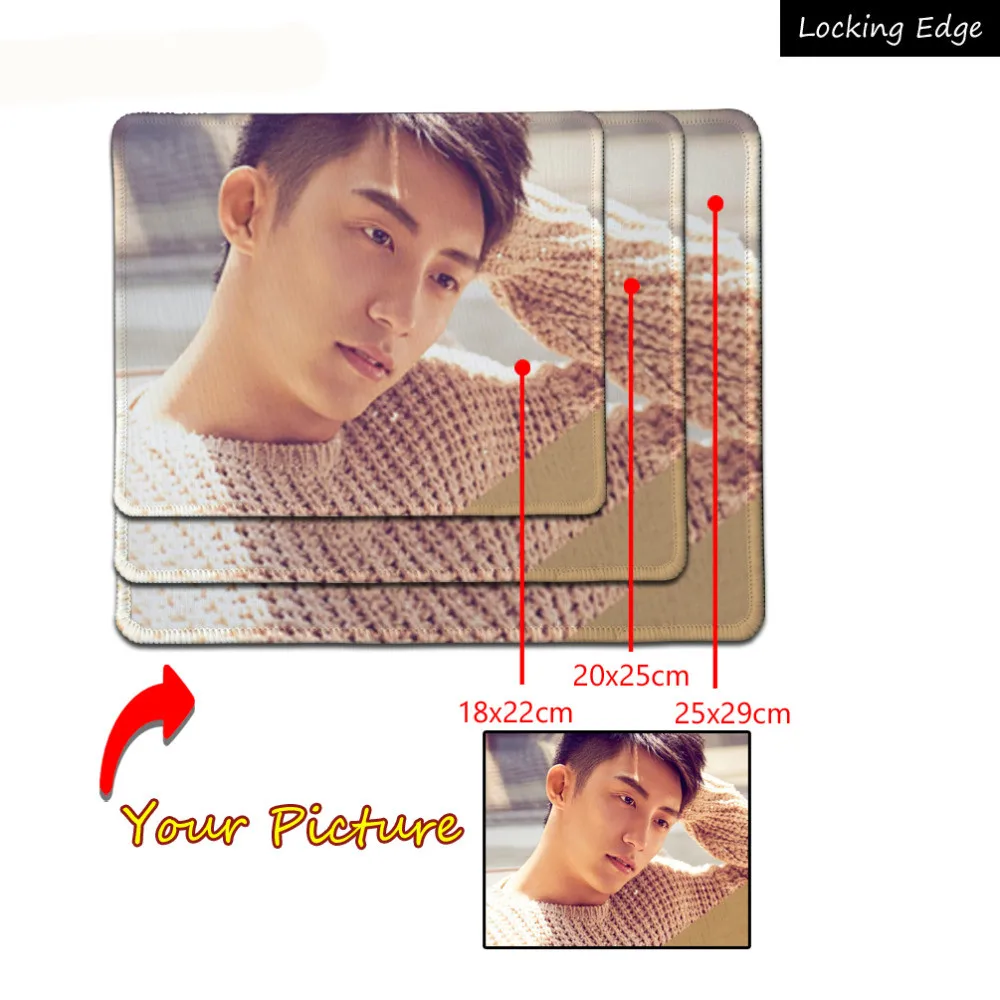 Индивидуальные персонализированные ваши собственные фото изображения дизайн коврики для мыши Уникальный DIY на прямоугольник резиновый коврик для мыши коврик ПК компьютер
