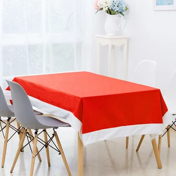 

130*180cm Cartoon Santa Claus Christmas Tablecloth Festival Decor Table Cover