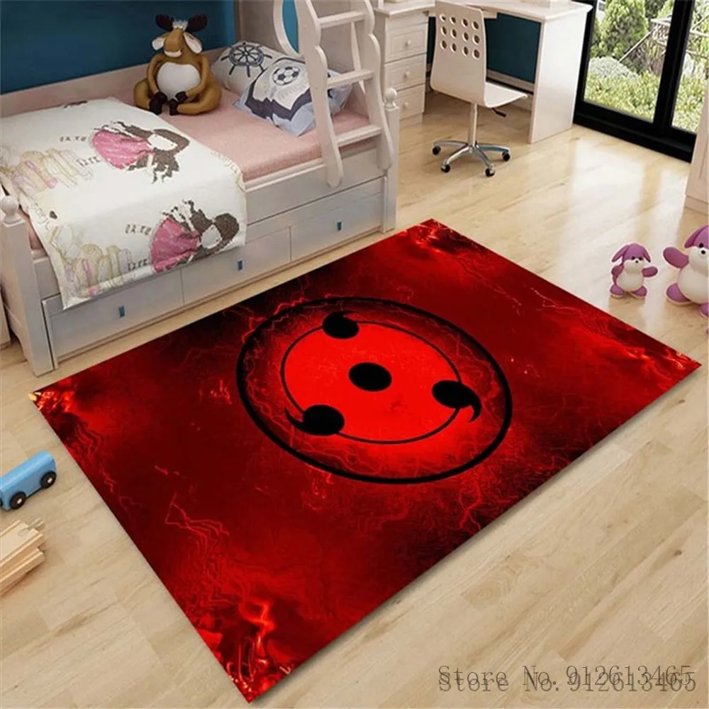 quilt 3D Cartoon Naruto Anime Anime Ninja Uzumaki Uchiha Print Floor Mats area rug Carpets Mats Floor Rug For Living Room Non-slip fitted sheet