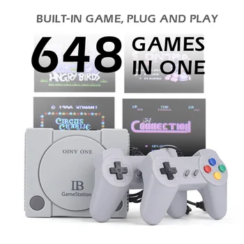 

RS-70 Portable Game Console Retro Game Station with 2 Player Handles Built-in 648 Classic Games for Video Game Lover Kids