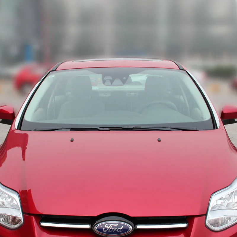 Для Ford Focus 2012- отделка передней двери переднее окно яркая полоса наружное украшение Декоративная полоса Блестки наклейка